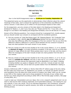 Assignment 1 Guidelines Fall 2026