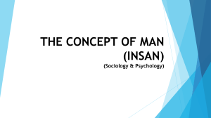 The Concept of Man (Insan): Philosophy Lecture Slides