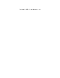 Essentials of Project Management &ndash; Open Textbook by Adam Farag