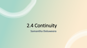 2.4 Continuity - Calculus Lecture on Limits and Continuous Functions