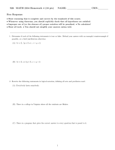 MATH 2534 Homework 4: Logic Problems