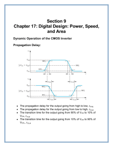 CMOS Inverter: Propagation Delay, Sizing, & Power