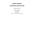 Document Appendix Designs Physics Project: Automated Door System for O Level