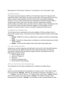 Management Information Systems: Competing in the Information Age
