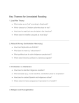 Key Themes for Annotated Reading