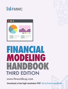 Financial Modeling Handbook Third Edition