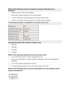 Accounting & Business Exam Questions
