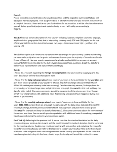 Economics Country Project Assignment