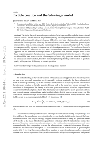 Particle Creation and the Schwinger Model: Semiclassical Validity
