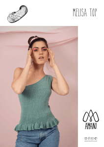 Melisa Top Knitting Pattern by Vanessa Coscarelli | Amano Yarns