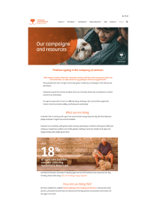 Positive Ageing with Pets: Website Language Analysis Worksheet