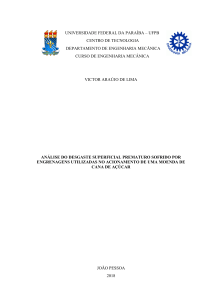 An&aacute;lise do Desgaste Superficial Prematuro em Engrenagens de Moenda
