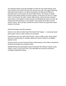 Solving the Pilot Shortage: Lowering the Cost of Pilot Training