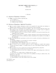 MAT 210 Linear Algebra Exam 1 Review Sheet with Solutions