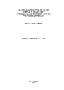 Protocolos de Rede: IPv4 e IPv6 &ndash; Trabalho Acad&ecirc;mico UFV