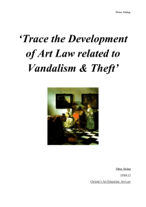 Development of Art Law on Vandalism & Theft: Hague Convention Essay