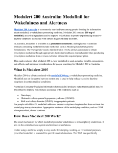 Modalert 200 Australia: Modafinil for Wakefulness and Alertness