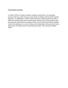 TikTok's Impact on Student Academic Performance