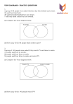 Venn Diagrams Practice Questions Worksheet – Set Theory & Probability