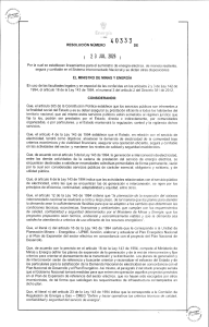 Lineamientos de resiliencia y seguridad para el suministro el&eacute;ctrico en el SIN