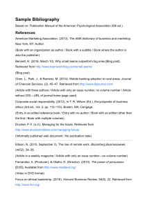 Sample APA 6th Edition Bibliography