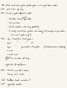 Space Station Thermal Control &ndash; Handwritten Lecture Notes