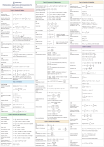 Mathematics Formula Sheet: Applications & Interpretation HL