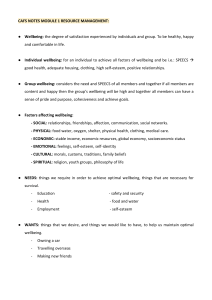 CAFS HSC Notes: Resource Management, Groups, Families & Communities