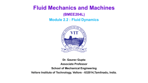 Fluid Dynamics Lecture Notes: Bernoulli, Venturi & Navier-Stokes