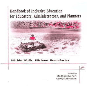 Handbook of Inclusive Education for Educators and Planners