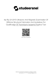 API RP 2X: Ultrasonic & Magnetic Examination of Offshore Structures
