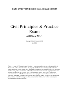Civil PE Exam Practice Test: Breadth Exam Questions 101-140