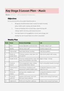 Key Stage 3 Music Lesson Plan: Composition Focus