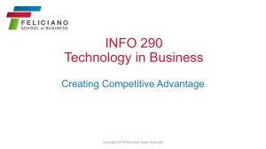 INFO 290: Technology in Business Syllabus
