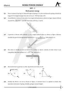 Work Power Energy DPP-3: Physics Practice Problems with Answer Key