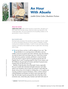 An Hour With Abuelo by Judith Ortiz Cofer | Short Story Text