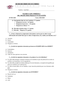 Examen Rob&oacute;tica 2&ordm; ESO: Test Microbit y Robot Maqueen (2025)