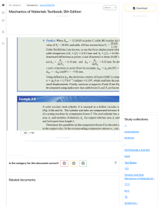 Mechanics of Materials 9th Ed: Statically Indeterminate Structures