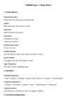 CS009A Quiz 1 Cheat Sheet: Python Basics, Operators & Conditionals
