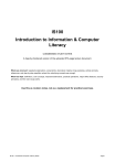 IS100 Introduction to Information & Computer Literacy Study Notes