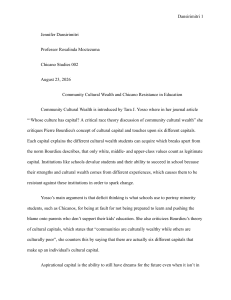 Community Cultural Wealth and Chicano Resistance in Education Essay