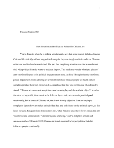 How Emotion and Politics Are Related in Chicano Art: Essay