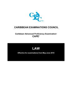 CAPE Law Syllabus