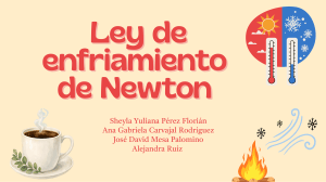 Ley de Enfriamiento de Newton: F&oacute;rmulas y Aplicaciones