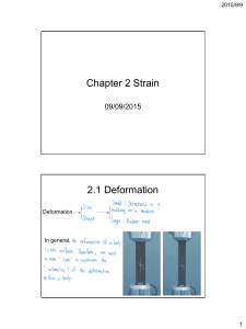 Chapter 2 Strain - Mechanics of Materials Lecture Slides
