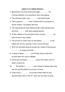 Chapter 5 & 6 Spelling Sentences &ndash; Vocabulary Gap-Fill Worksheet
