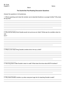 The Scarlet Ibis Post Reading Discussion Questions - English 8 Worksheet