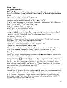 Bilinear & Quadratic Forms: Linear Algebra Textbook with Examples