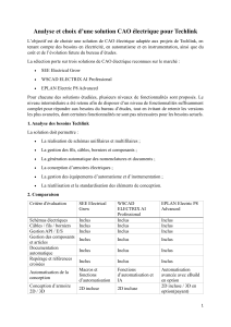 Analyse et choix d'une solution CAO &eacute;lectrique pour Techlink
