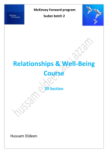 McKinsey Forward Relationships & Well-Being Course Materials